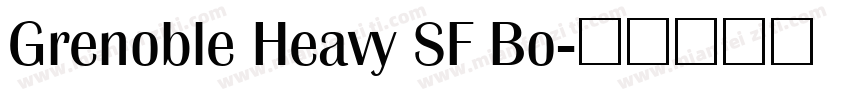 Grenoble Heavy SF Bo字体转换